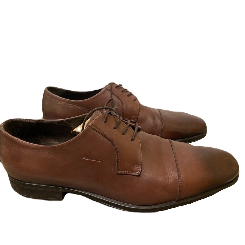 Bruno Magli brown leather Oxford shoes
